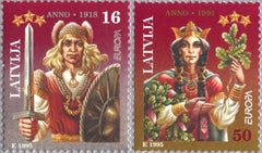 #407-408 Latvia - 1995 Europa: Peace and Freedom (MNH)