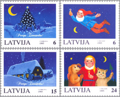#409-412 Latvia - Christmas (MNH)
