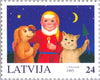 #409-412 Latvia - Christmas (MNH)