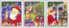 #499-501 Latvia - Christmas and Millennium (MNH)