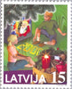 #499-501 Latvia - Christmas and Millennium (MNH)