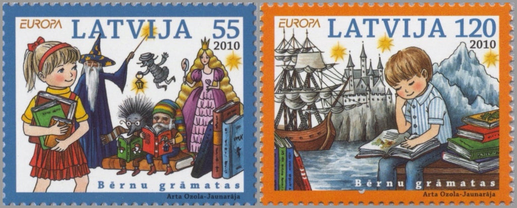 #758-759 Latvia - 2010 Europa: Children's Books (MNH)