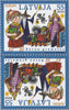 #758a-759a Latvia - 2010 Europa: Children's Books, Tete Beche Pairs (MNH)