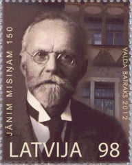 #806 Latvia - Janis Misins, Librarian (MNH)