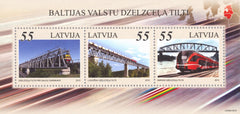 #816 Latvia - Railway Bridges S/S (MNH)