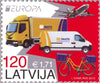 #830-831 Latvia - 2013 Europa: The Postman Van, Set of 2 (MNH)