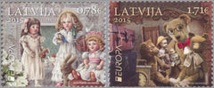 #907-908 Latvia - 2015 Europa: Old Toys (MNH)