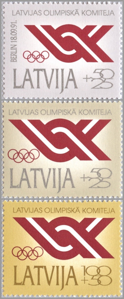 #B150-B152 Latvia - National Olympic Committee (MNH)