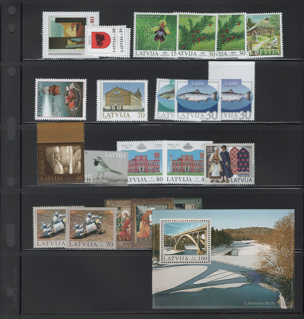 2003 Latvia Year Set (MNH)