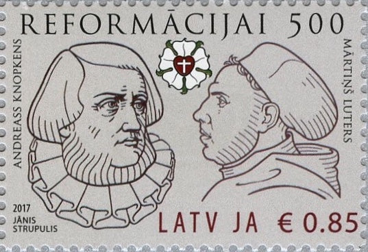 #976 Latvia - Protestant Reformation, 500th Anniv. (MNH)