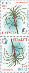 #1000 Latvia - Najas Tenuissima, Tete-Beche Pair (MNH)