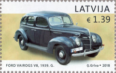 #999 Latvia - 1939 Ford-Vairogs V8 Automobile (MNH)