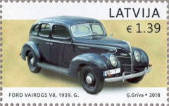 #999 Latvia - 1939 Ford-Vairogs V8 Automobile (MNH)
