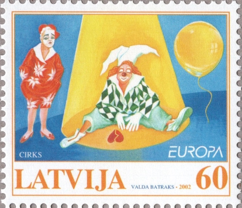 #549 Latvia - 2002 Europa: Circus (MNH)