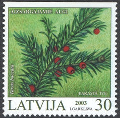 #569a Latvia - Endangered Plants Type of 2002, Booklet Single (MNH)