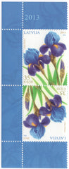 #829a Latvia - Irises, Tête-bêche Pair (MNH)