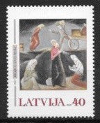 #548 Latvia - Refugees, by Jekabs Kazaks (MNH)