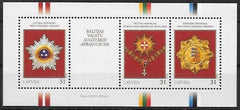 #702 Latvia - State Awards of the Baltic Countries S/S (MNH)