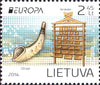 #1025-1026 Lithuania - 2014 Europa: Musical Instruments (MNH)