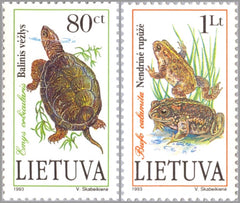 #473-474 Lithuania - Endangered Species (MNH)