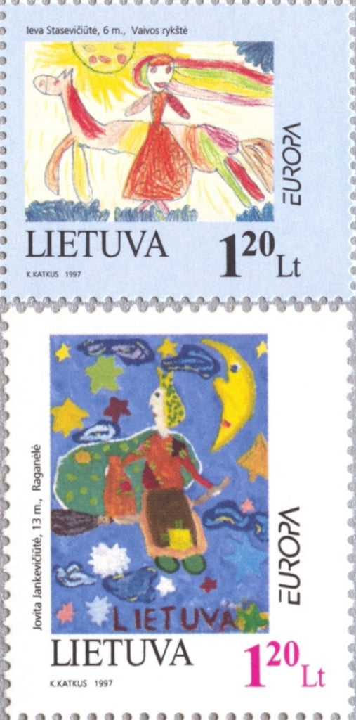 #568-569 Lithuania - 1997 Europa: Stories and Legends (MNH)