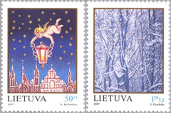 #589-590 Lithuania - Christmas and New Year (MNH)