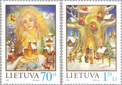 #615-616 Lithuania - Christmas and New Year (MNH)