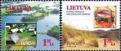 #628-629 Lithuania - 1999 Europa: Nature Reserves and Parks (MNH)