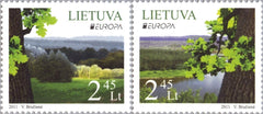 #938-939 Lithuania - 2011 Europa: Intl. Year of Forests (MNH)