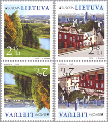 #973-974 Lithuania - 2012 Europa: Visit..., Tete Beche Pair (MNH)