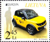 #997-998 Lithuania - 2013 Europa: The Postman Van (MNH)