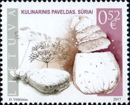 #1108 Lithuania - Gastronomic Heritage: Cheeses (MNH)