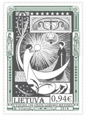 #1124 Lithuania - Illustration from The Eternal Flame, by Vydunas (MNH)