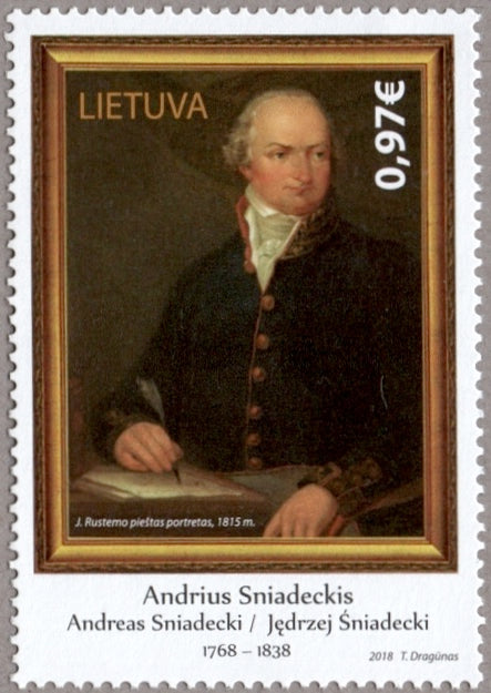 #1128 Lithuania - Jedrzej Sniadecki, Chemist (MNH)