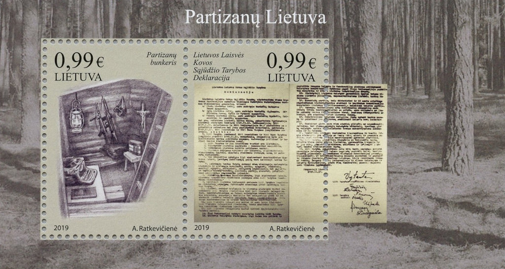 #1146 Lithuania - Lithuanian Partisans S/S (MNH)