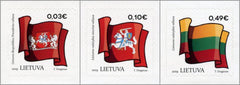 Lithuania - #1140-1142 - State Symbols: Flags, Set of 3 (MNH)