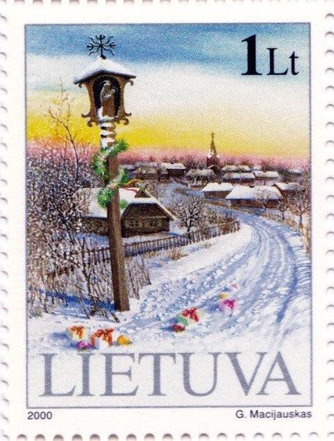 #680-681 Lithuania - Christmas and New Year's Day (MNH)