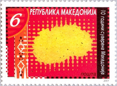 #221 Macedonia - Independence, 10th Anniv. (MNH)