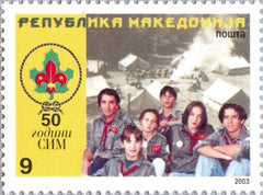 #262 Macedonia - Scouting in Macedonia, 50th Anniv. (MNH)