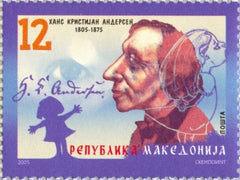 #348 Macedonia - Hans Christian Andersen, Author (MNH)