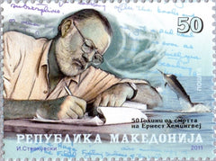 #576 Macedonia - Ernest Hemingway, Writer (MNH)