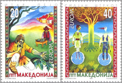 #97-98 Macedonia - 1997 Europa: Stories and Legends, Set of 2 (MNH)