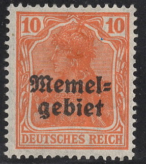 #3 Memel - Stamps of Germany, Overprinted (Used)