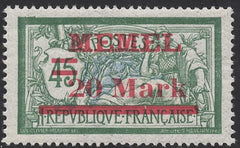 #42 Memel - Stamps of France, Surcharge (MNH)