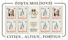 #140-141 Moldova - Intl. Olympic Committee, Cent. M/S (MNH)