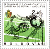#147-149 Moldova - 1996 European Soccer Championships, England (MNH)