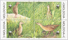 #370 Moldova - Worldwide Fund for Nature (WWF), Block of 4 (MNH)