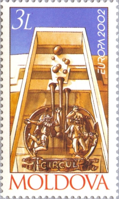 #415 Moldova - 2002 Europa: Circus, Single (MNH)