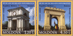 #728-729 Moldova - Diplomatic Relations Between Moldova and Romania (MNH)