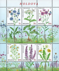 #909a Moldova - 2016 Flowers S/S (MNH)